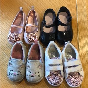 4 pair lot toddler size 5 shoes